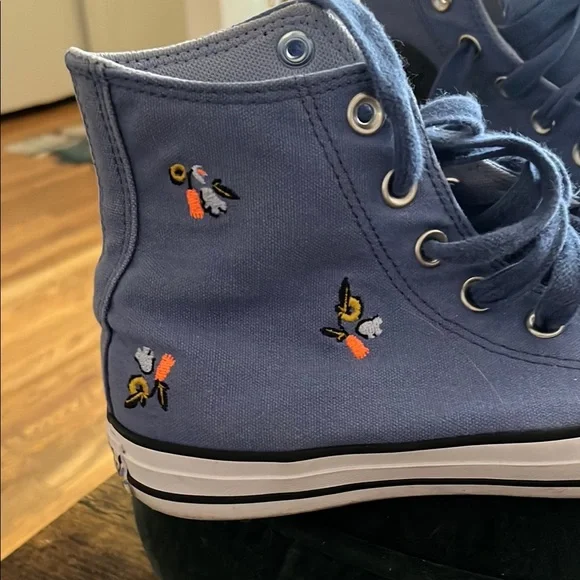 Converse Kids Blue High-Top Sneakers - Picture 5 of 10